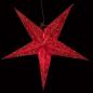 Preview: Baby Leela Zari Batik Red - Foldable glowing star, paper poinsettia with 5 points, 40 cm